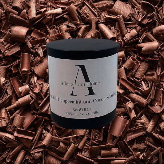 Natural Peppermint and Cocoa Shavings